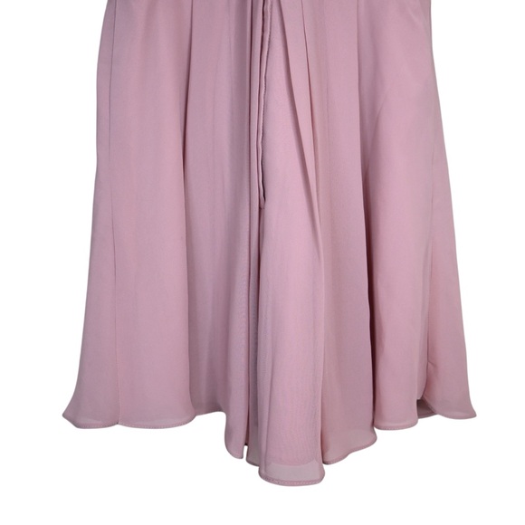Azazie Ginny Junior Special Occasion A-Line Chiffon Dress in Dusty Rose  Small - Picture 8 of 11